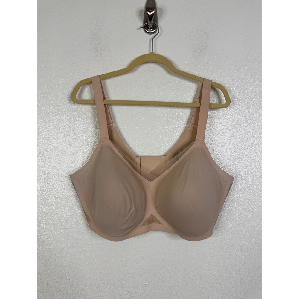 Honeylove Crossover Bra Nude Beige Wireless Support LWBRO304 Size 3X+